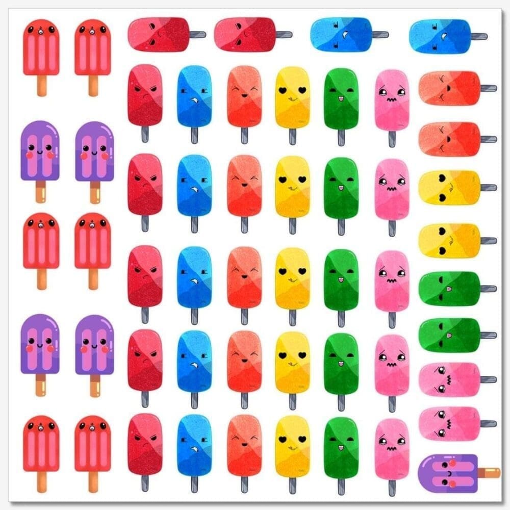 Any 3 Kawaii Vinyl Sticker Sheets for £60 (UK Exclusive)