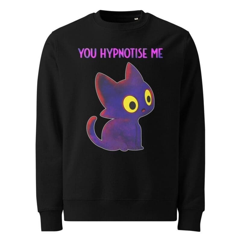 You Hypnotise Me Cute Kawaii Night Cat Sweatshirt