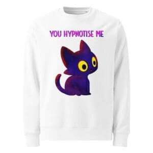 You Hypnotise Me Cute Kawaii Night Cat Sweatshirt