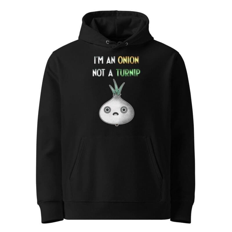 I'm not a Turnip Kawaii Shocked Onion Hoodie