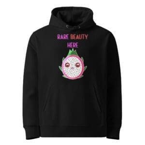 Cute Kawaii Dragonfruit Hoodie - Black, L
