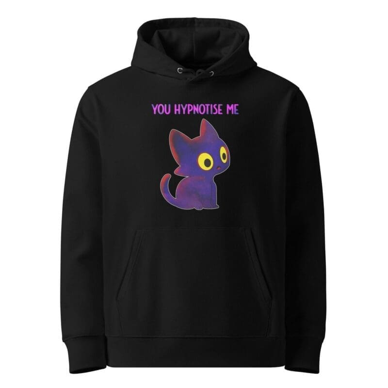 You Hypnotise Me Cute Kawaii Night Cat AEK Hoodie