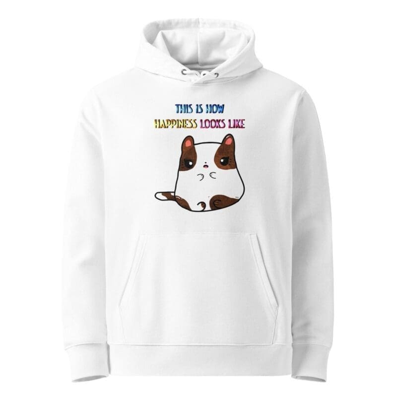This is what happiness looks like Cute Kawaii Cat hoodie