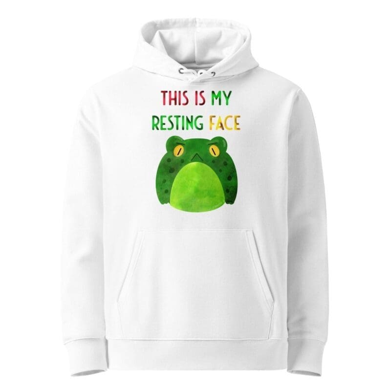 This is My Resting Face Kawaii Frog Hoodie