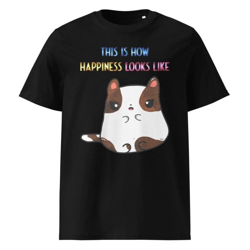 'This is what happiness looks like' Kawaii Cat AEK T-Shirt